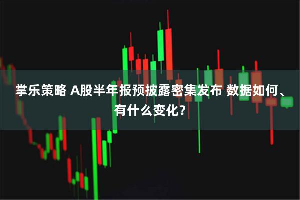 掌乐策略 A股半年报预披露密集发布 数据如何、有什么变化？